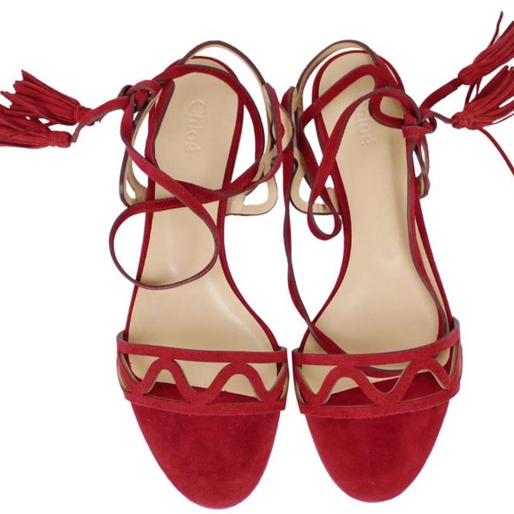 NEW Chloe Lace-Up Strap Sandals - Picture 1 of 10